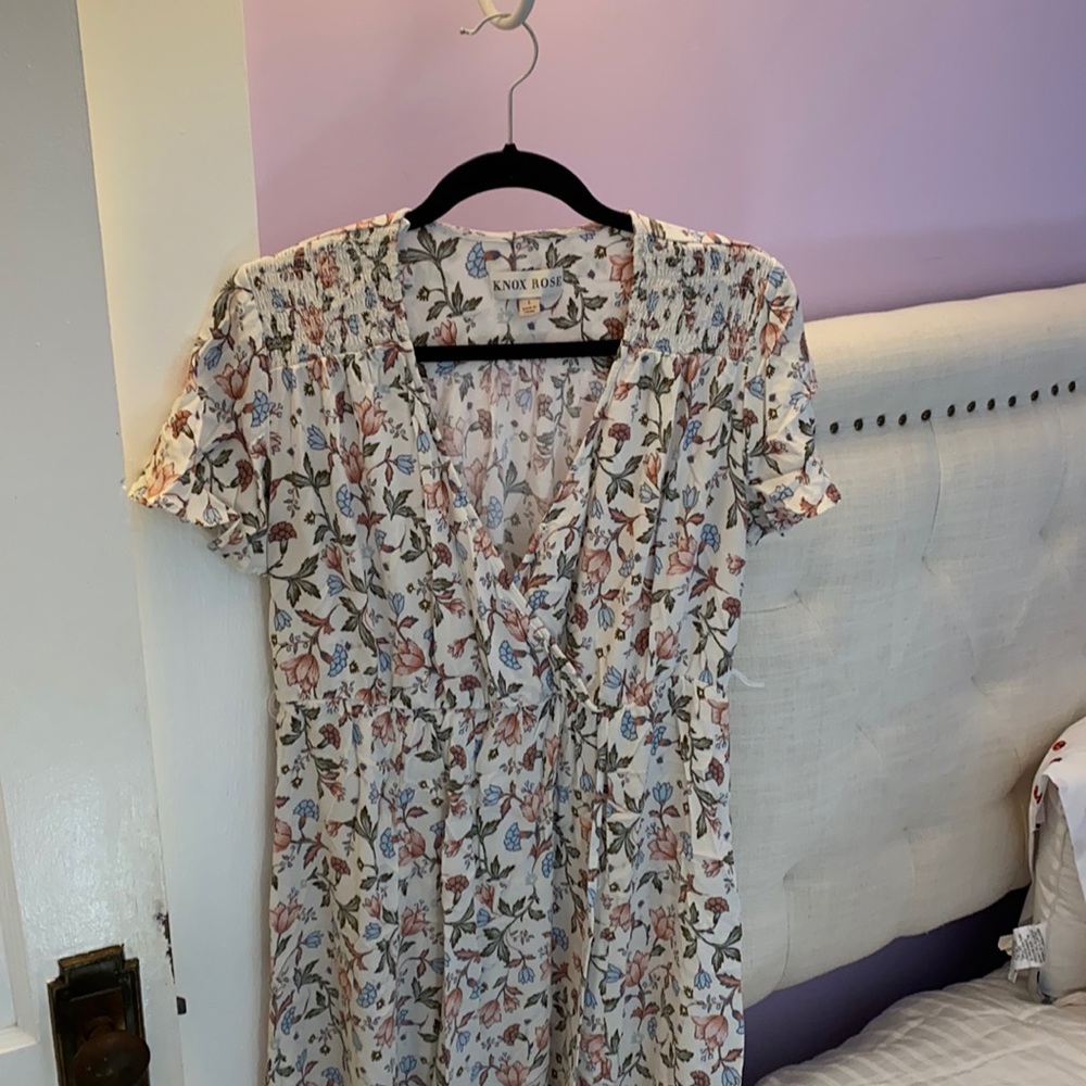 V neck maxi dress